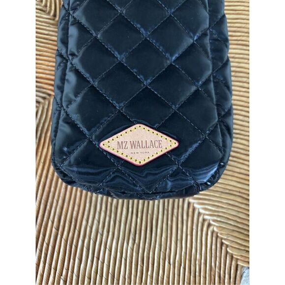 MZ Wallace Black Liquid Quilted Crossbody Bag - Picture 6 of 9